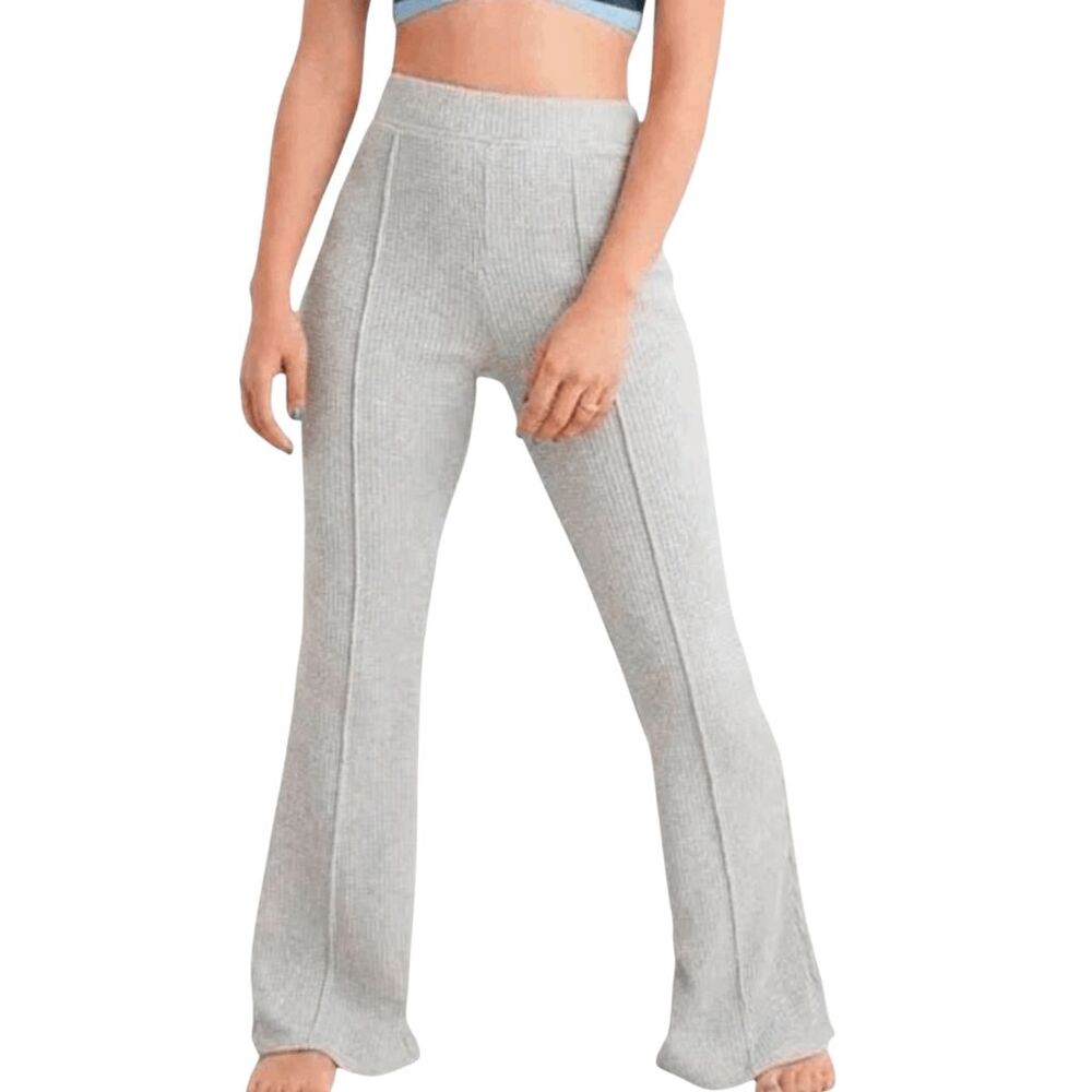 AERIE Waffle High-Rise Vintage Flare Pant Size Small